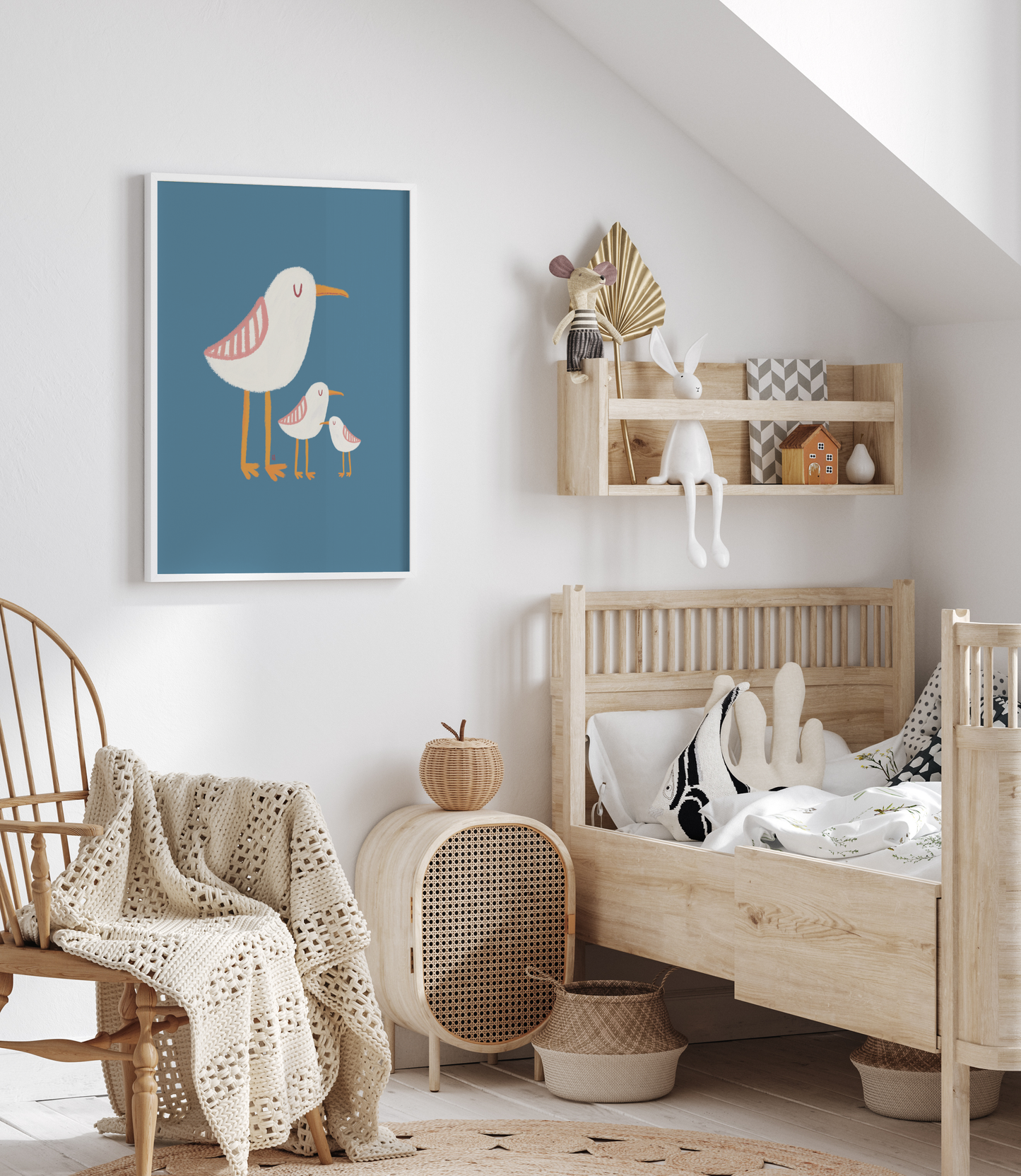 Affiche pour enfant Mouettes