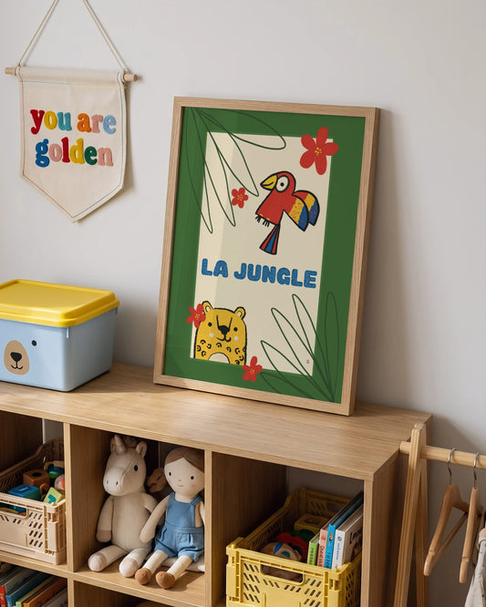 alt=Poster La Jungle Encadré