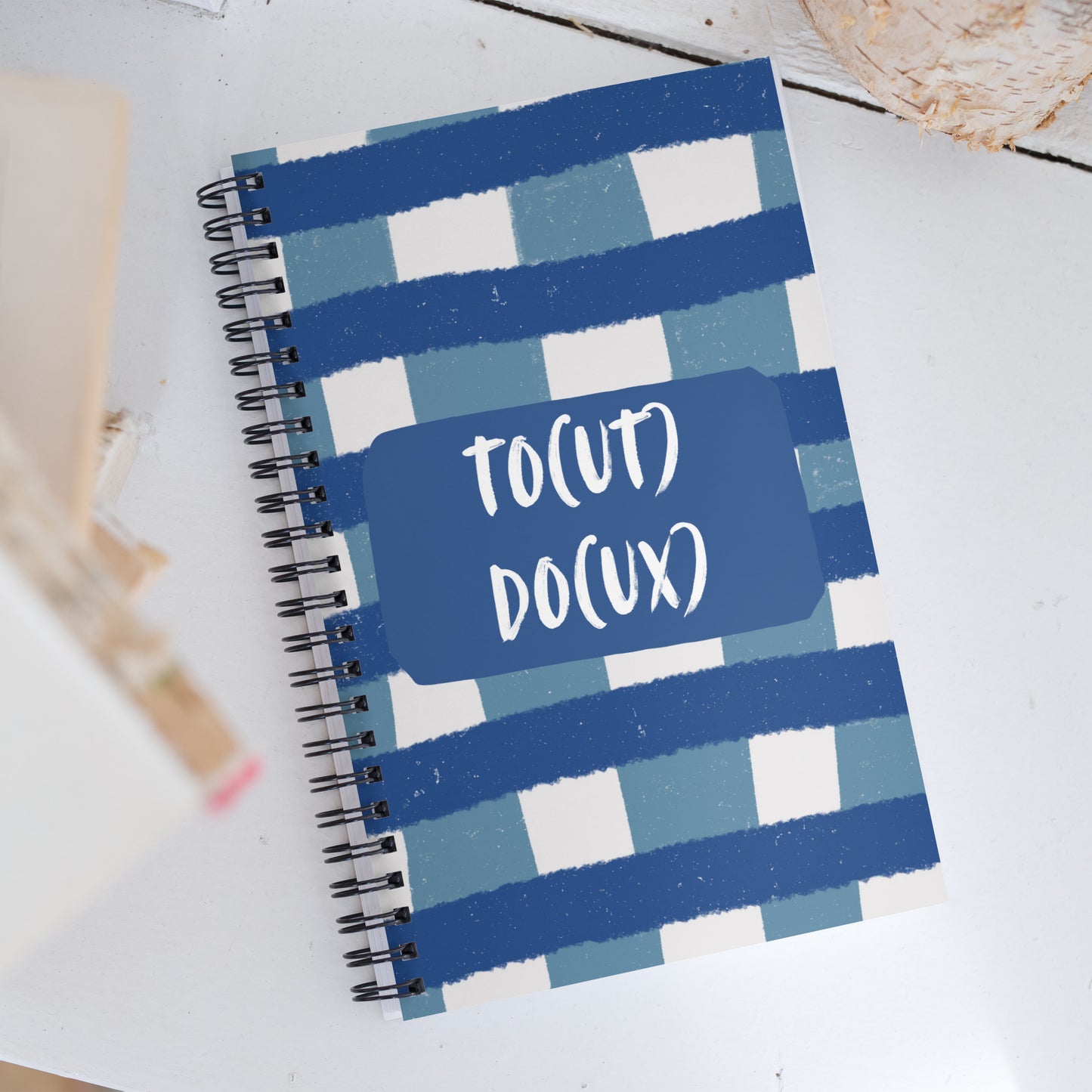 alt="Libreta To Do – cuaderno creativo de anillas con diseño floral, 100 páginas punteadas para embarazo, recetas o journaling"