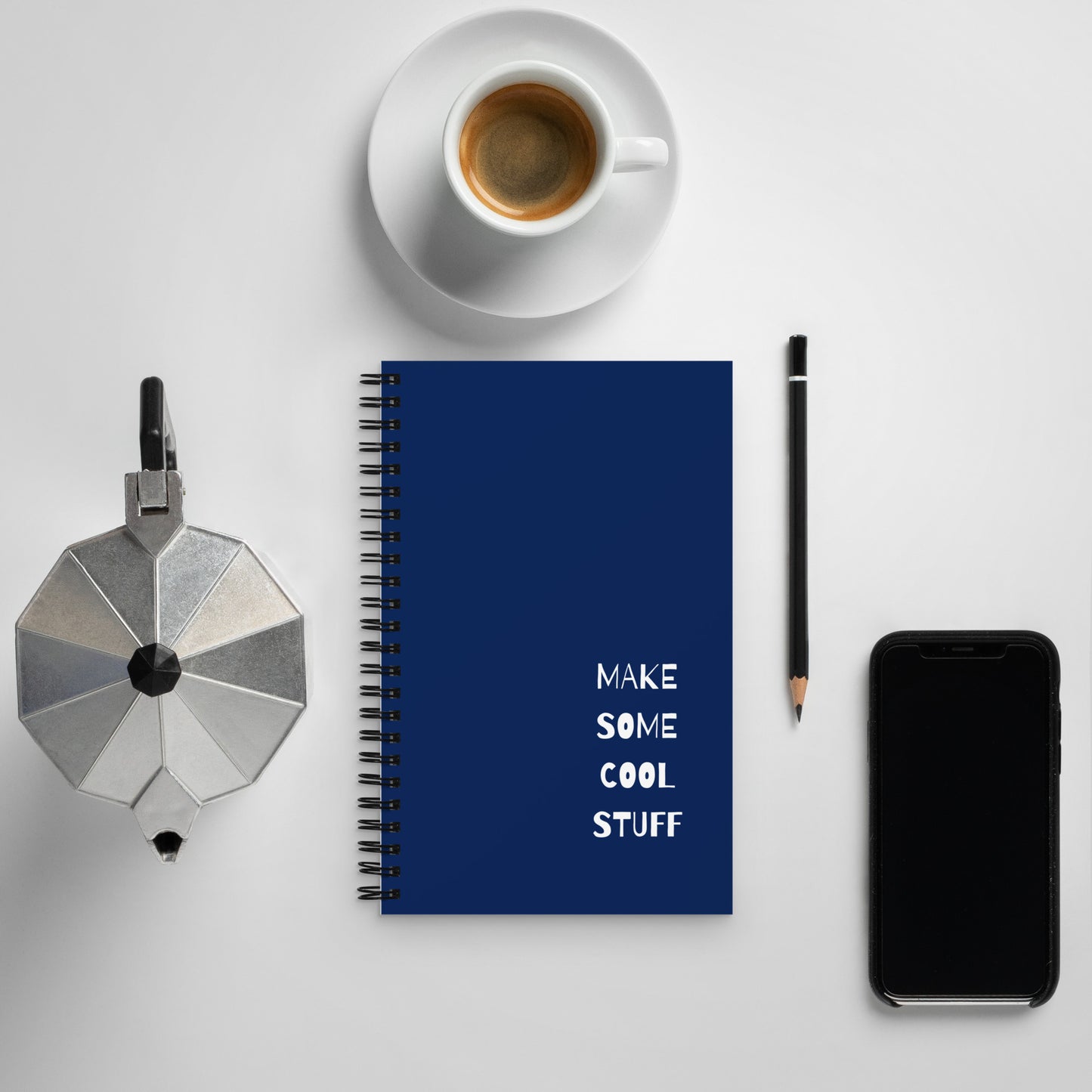 alt="Libreta Cool Stuff – cuaderno creativo de anillas con diseño floral, 100 páginas punteadas para embarazo, recetas o journaling"