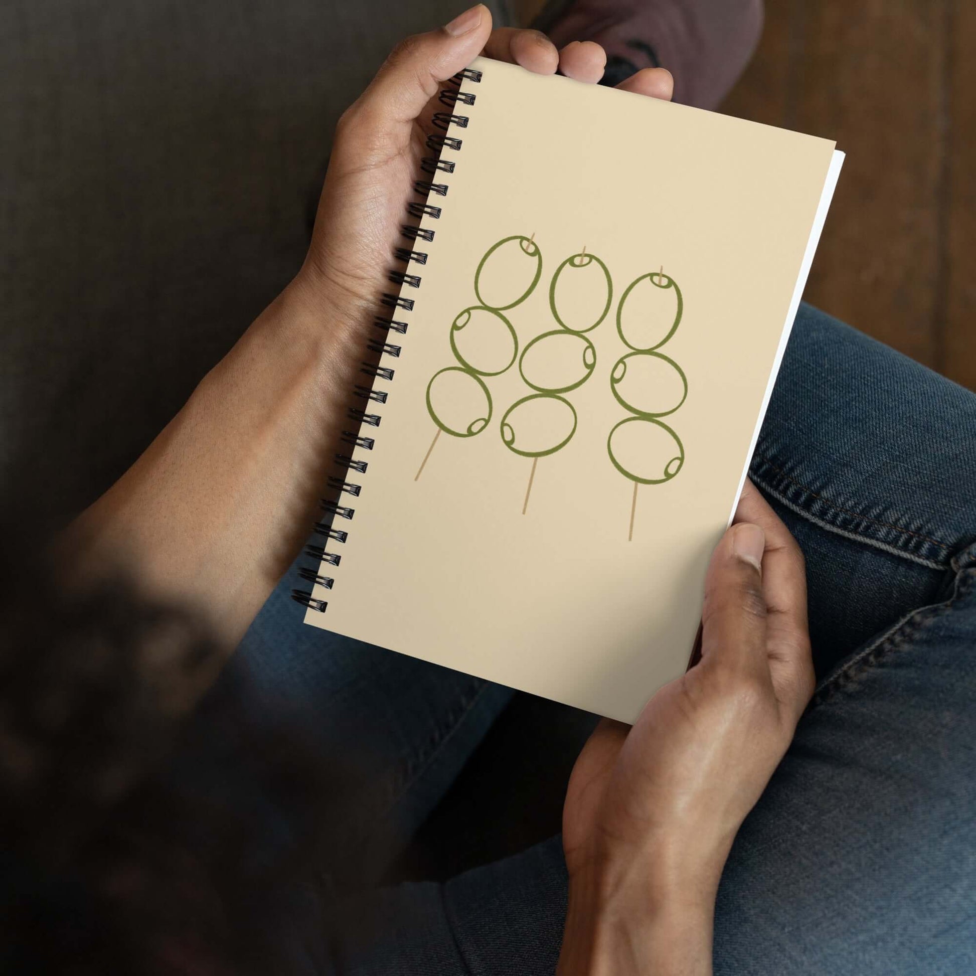 Alt=libreta creativa aceitunas - Kago Studio