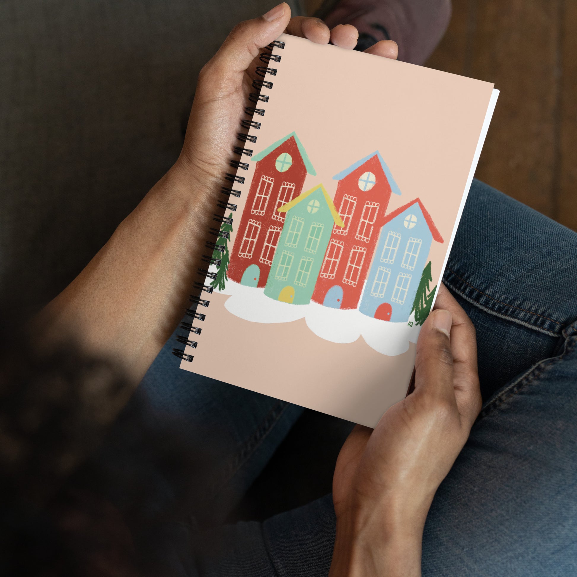 alt= Libreta creativa El pueblo navideño - Kago Studio