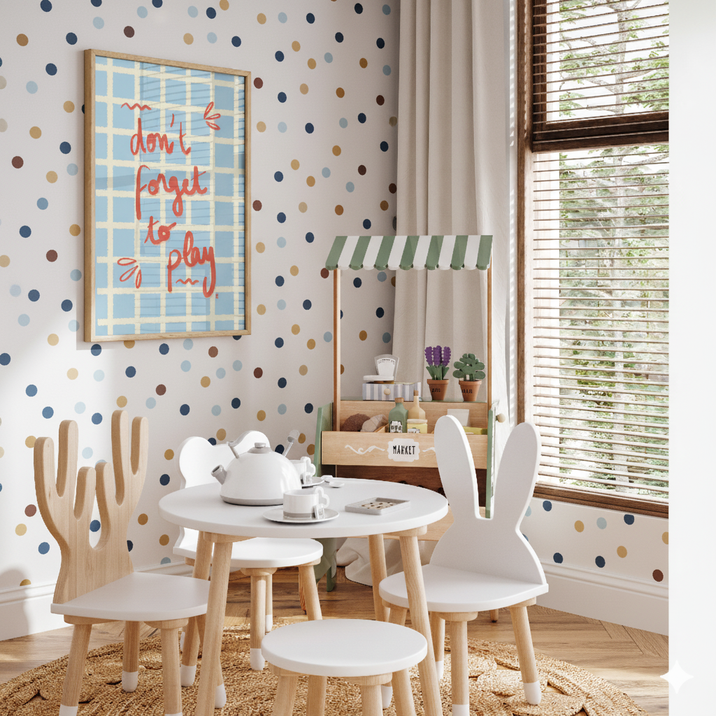 Papel pintado y láminas: la guía para combinarlos sin errores en habitaciones infantiles