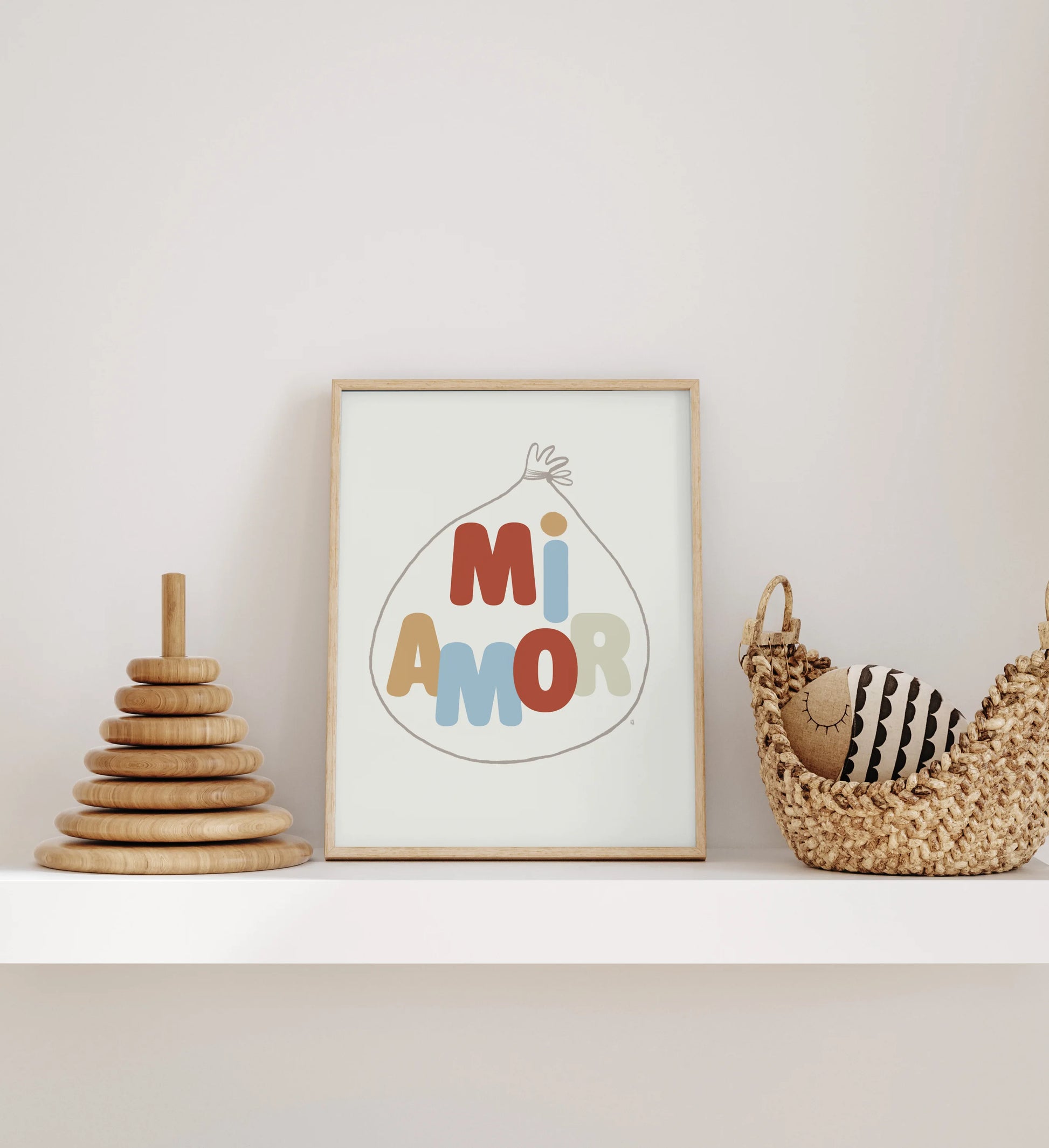 Lámina infantil mi amor