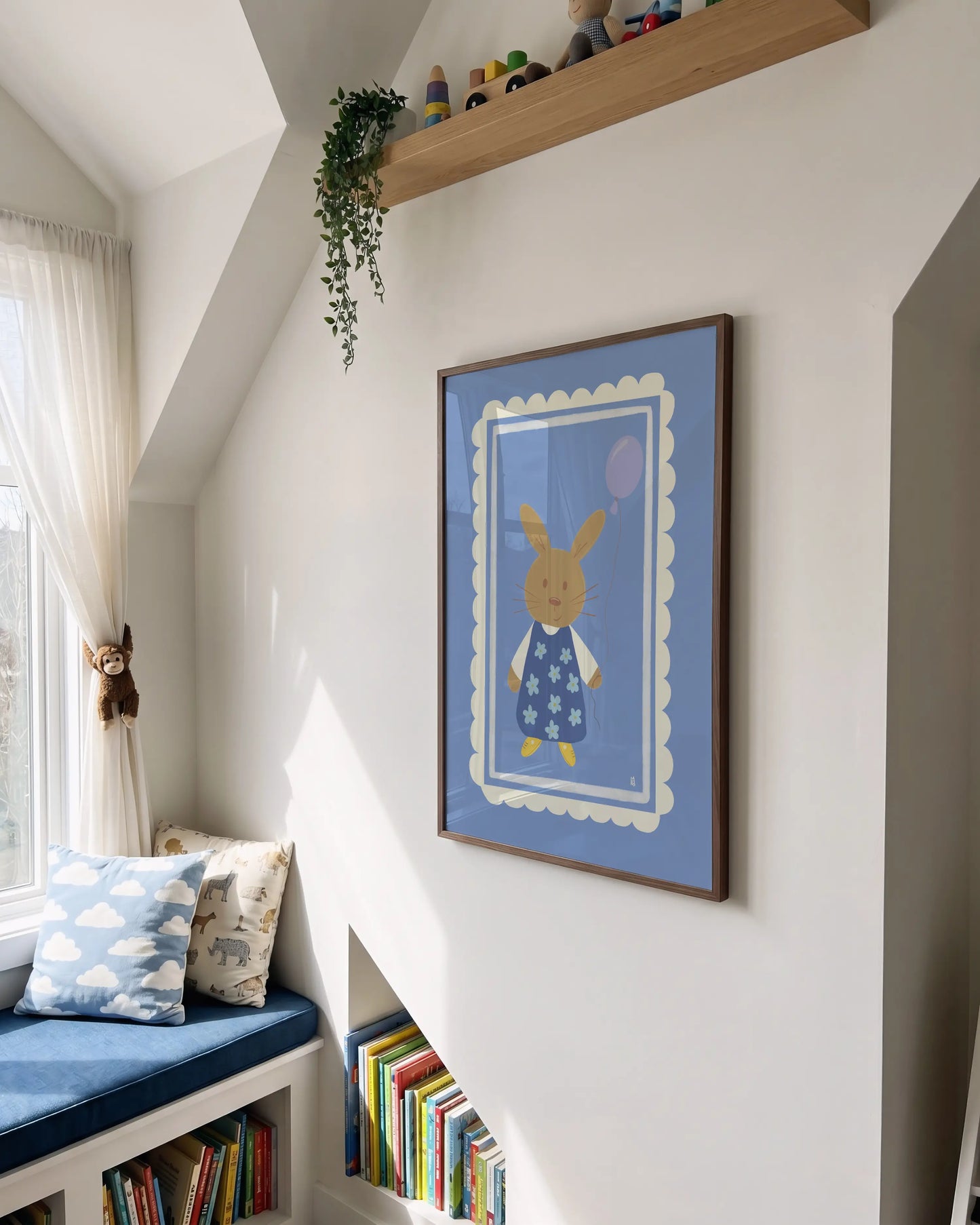 Affiche enfant Jour de fête violet