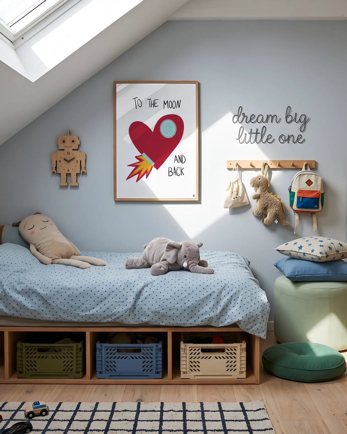 Affiche enfant To the moon and back