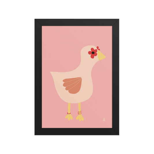 Póster decorativo “Chic chick” – Lámina divertida para habitación infantil - Kago Studio