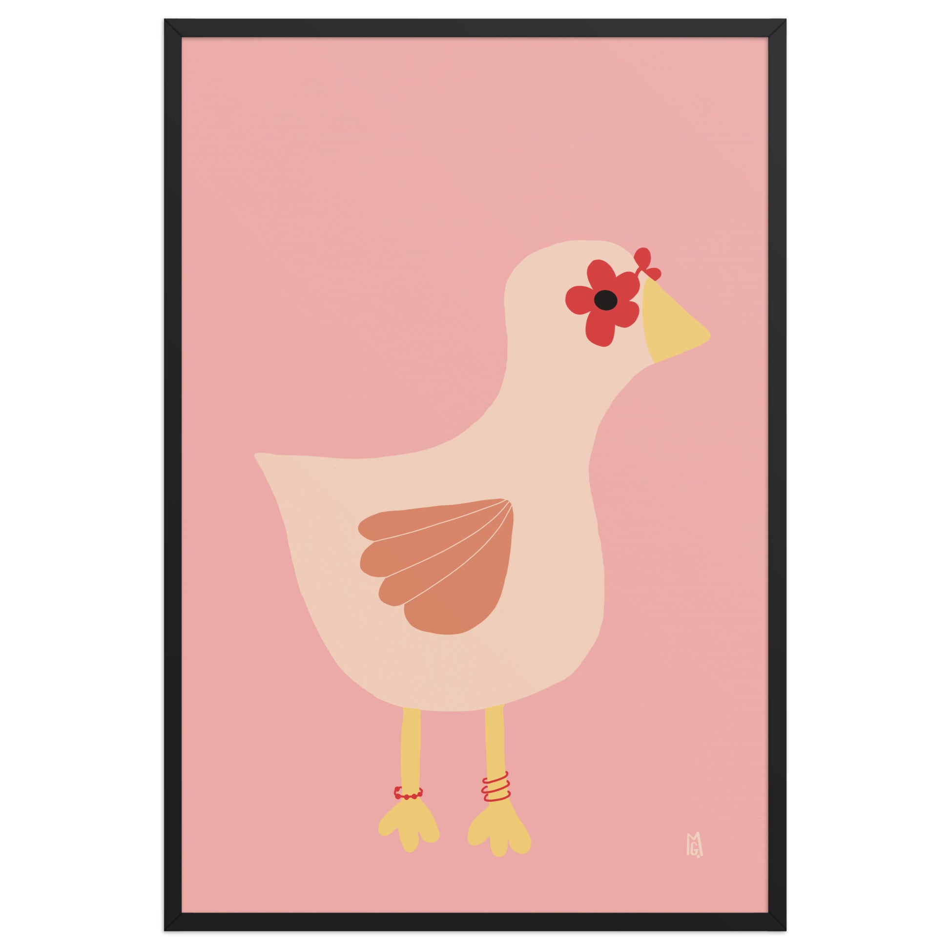 Póster decorativo “Chic chick” – Lámina divertida para habitación infantil - Kago Studio