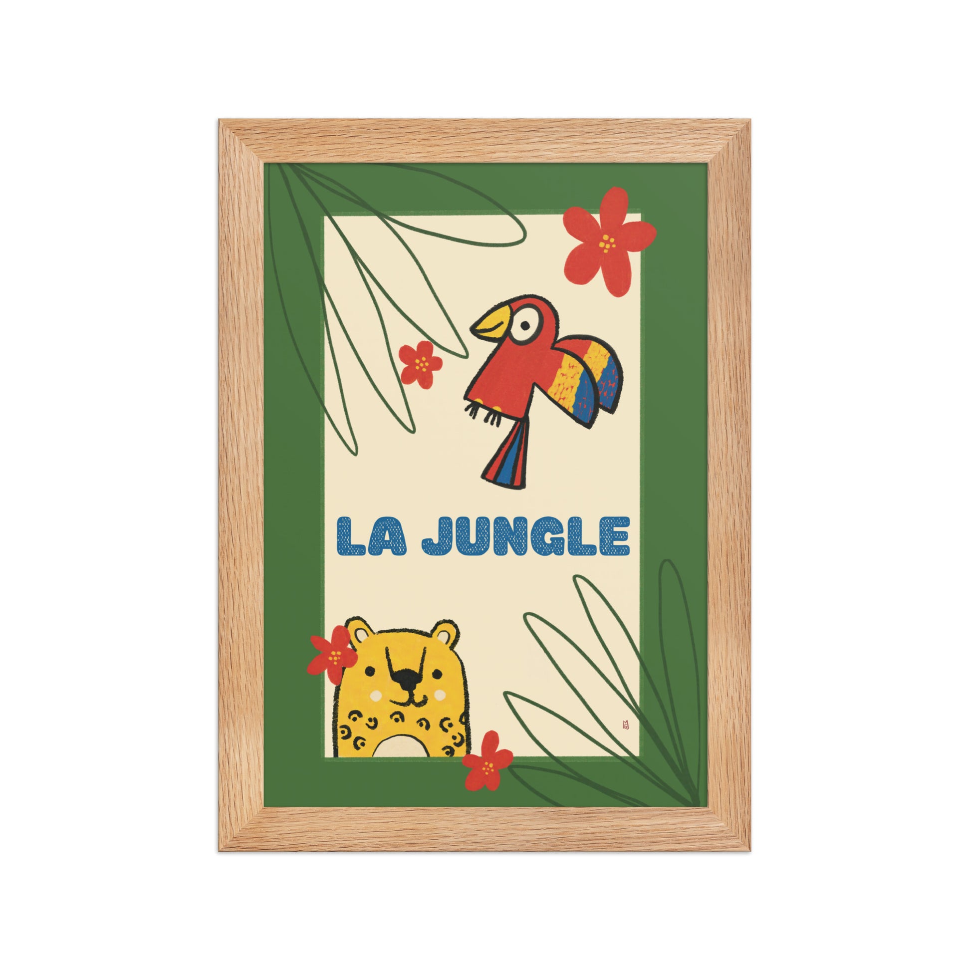 alt=Poster La Jungle Encadré