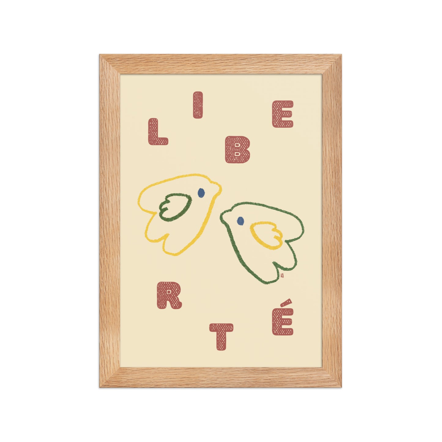 alt=Poster Liberté encadré