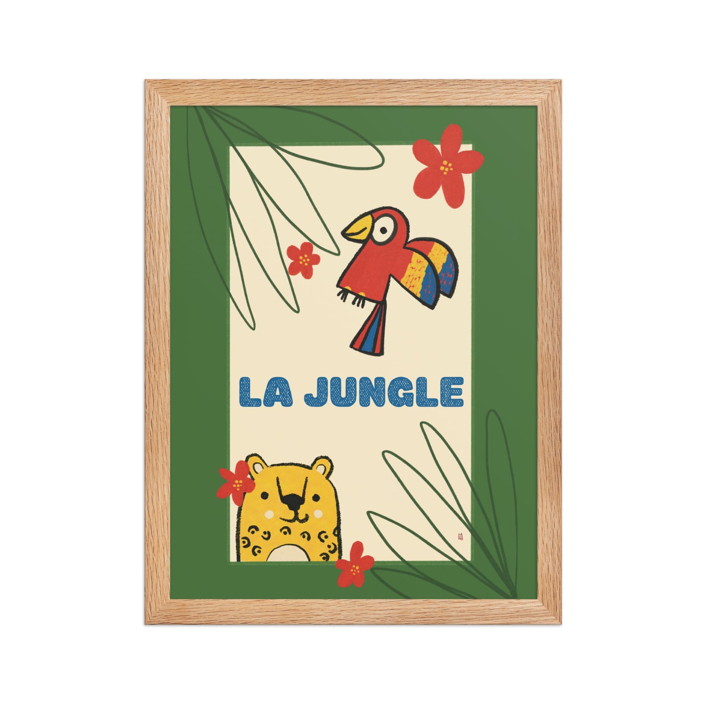 alt=Poster La Jungle Encadré
