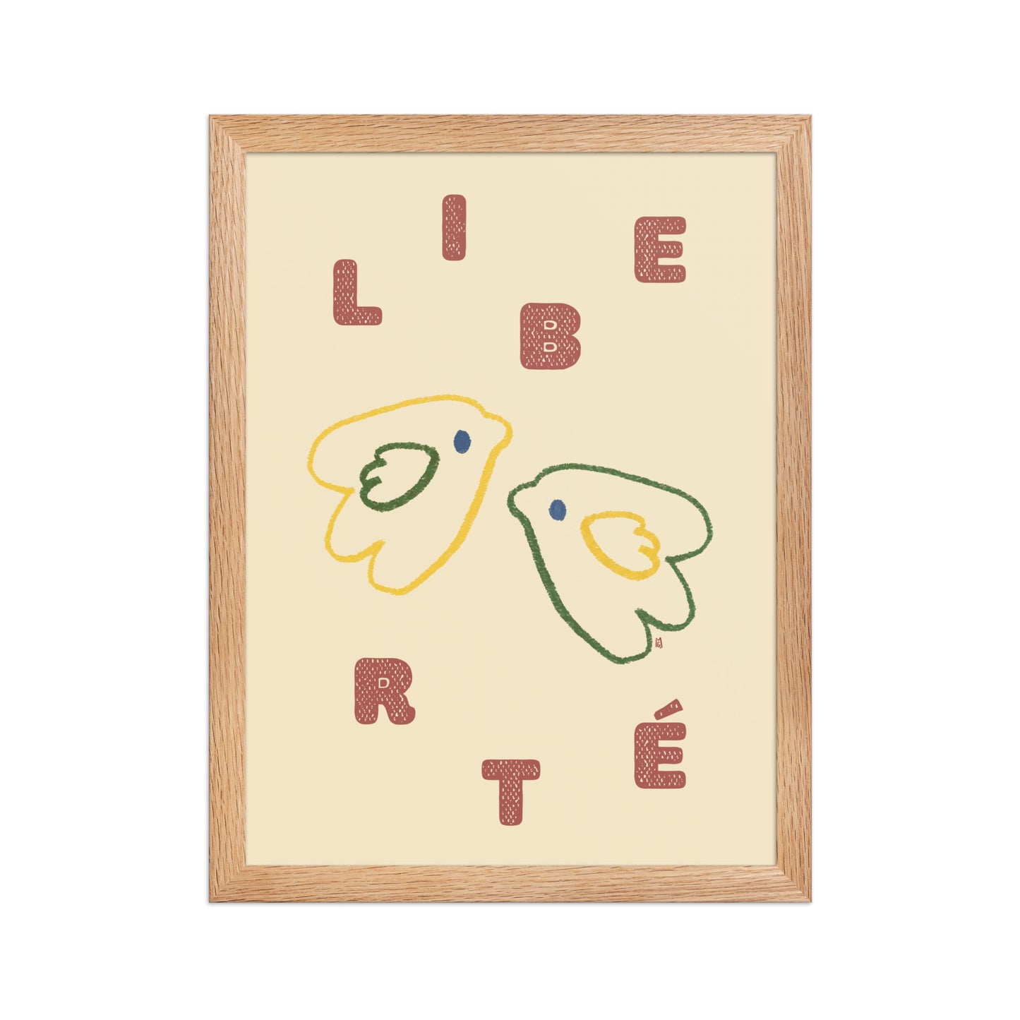alt=Poster Liberté encadré