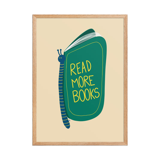 alt="Póster infantil Mariposa hecha de libros sobre papel mate grueso, con marco elegante - decoración para cuarto de niños"