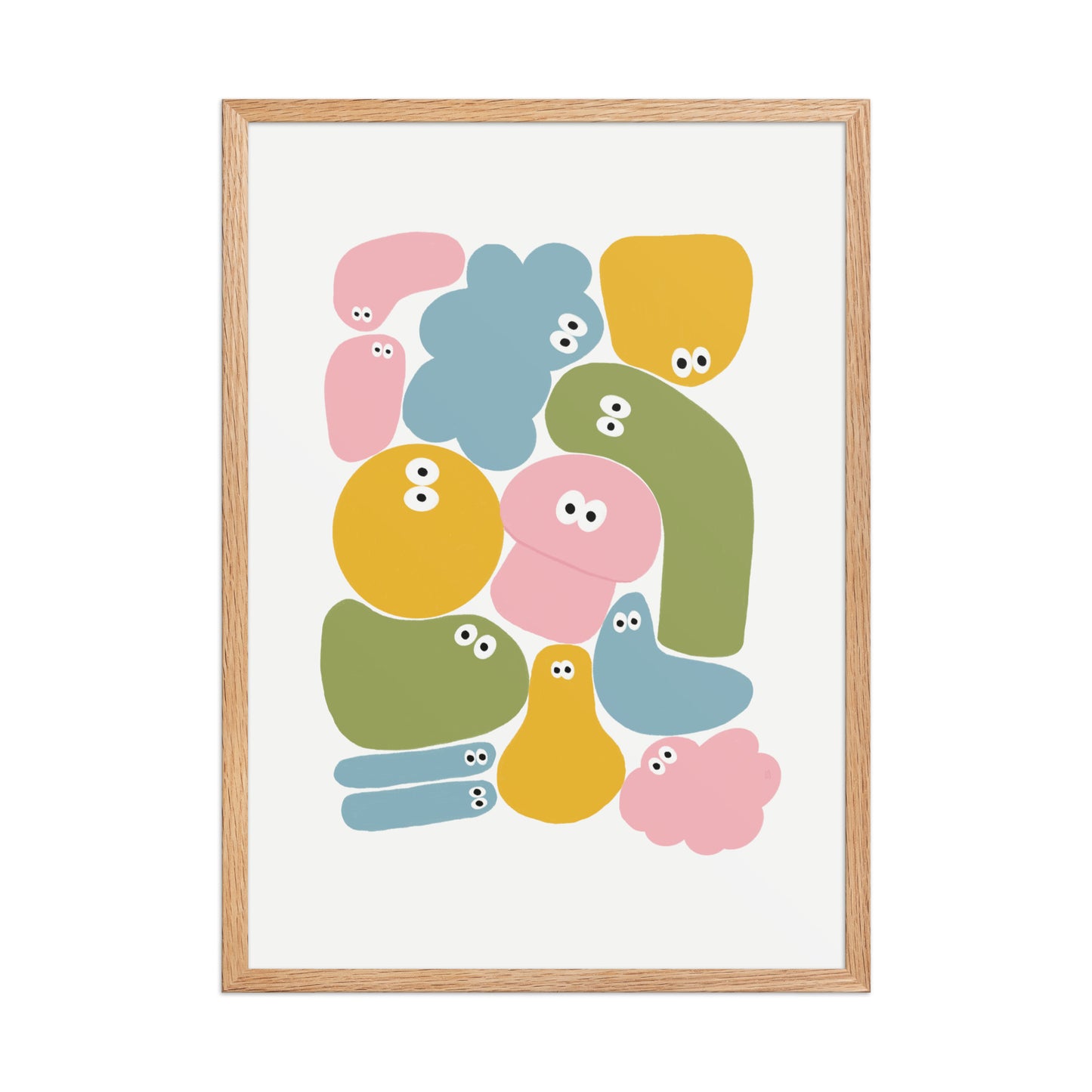 Póster infantil Jojo con marco - edición limitada, diseño colorido y divertido perfecto para habitaciones infantiles.