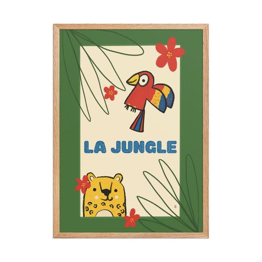 alt=Poster La Jungle Encadré