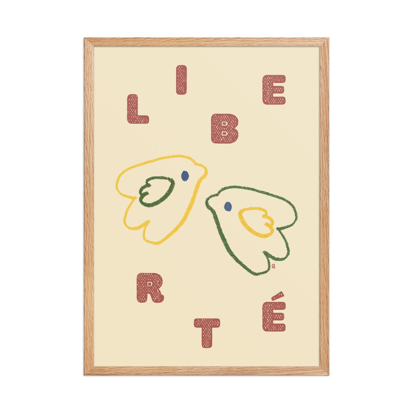 alt=Poster Liberté encadré