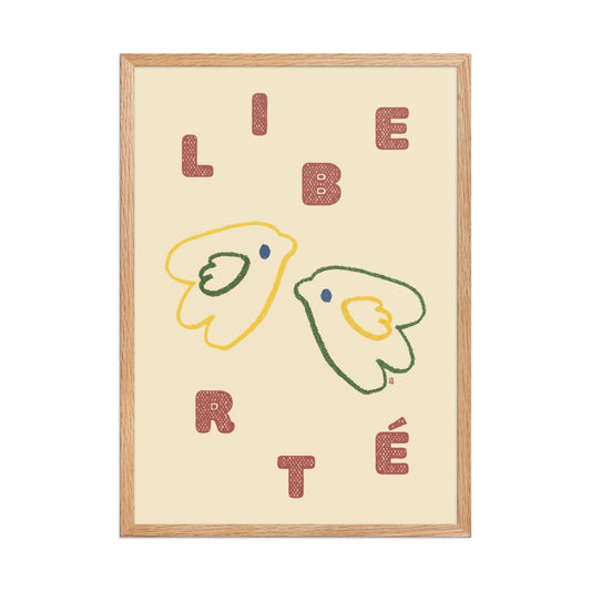 alt=Poster Liberté encadré