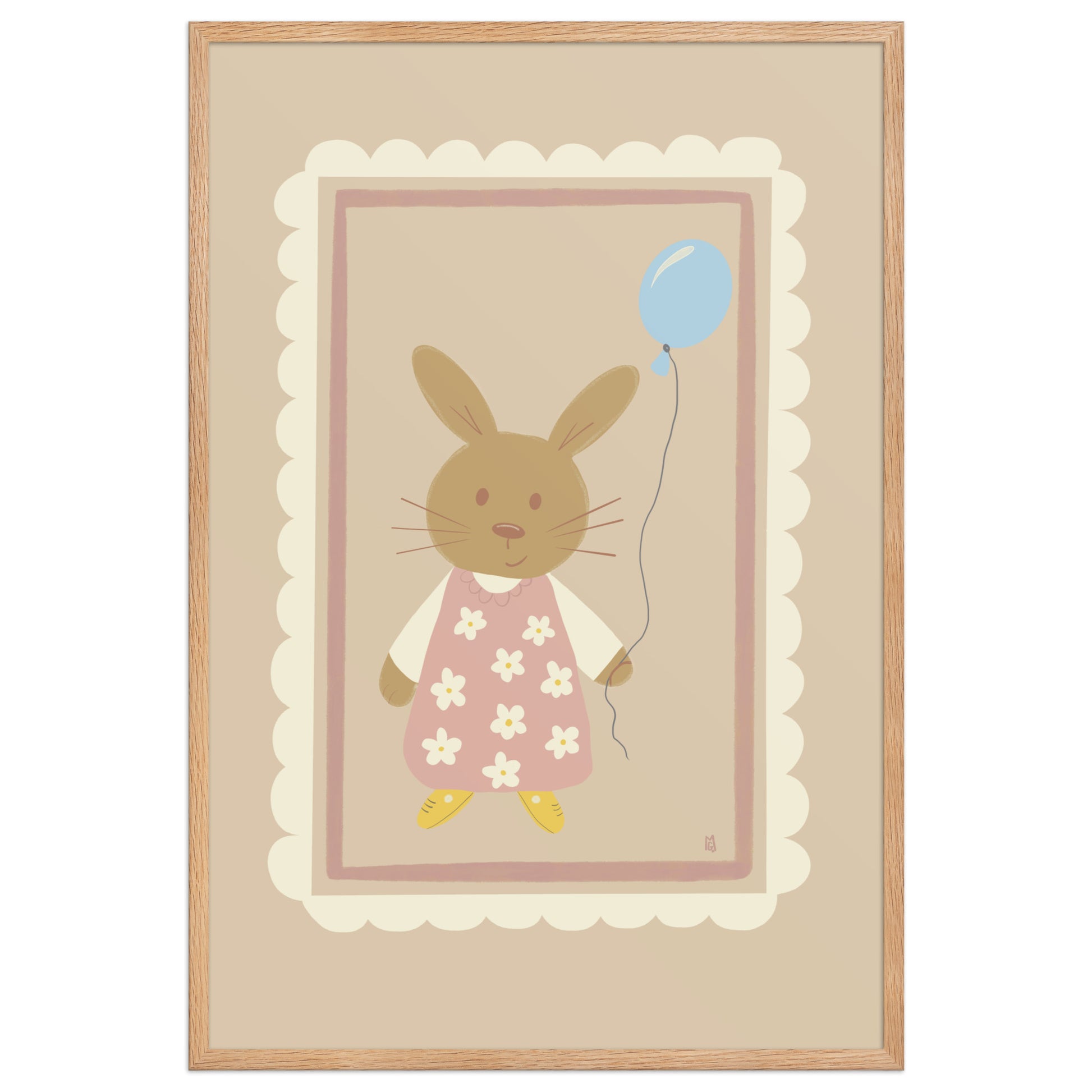 alt= Póster Día de fiesta con marco - Kago Studio