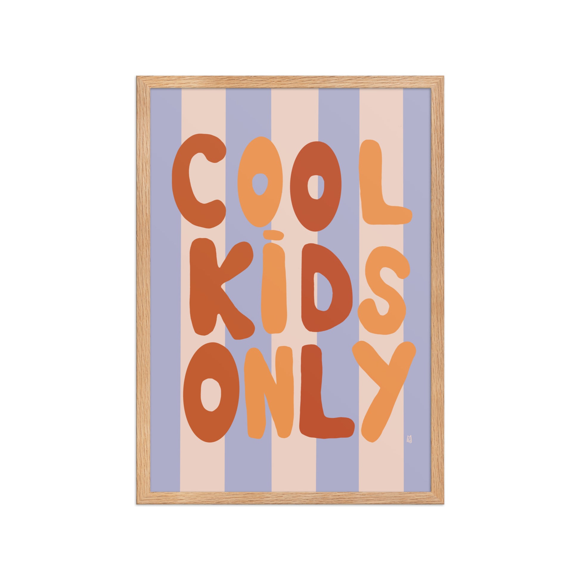Póster decorativo “Cool Kids Only” – Lámina moderna para habitación infantil - Kago Studio