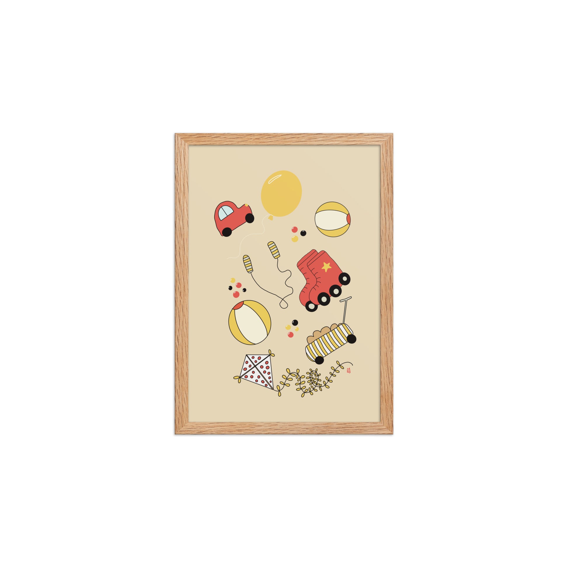Póster infantil “Playground” – Lámina decorativa adorable para habitación de niños - Kago Studio