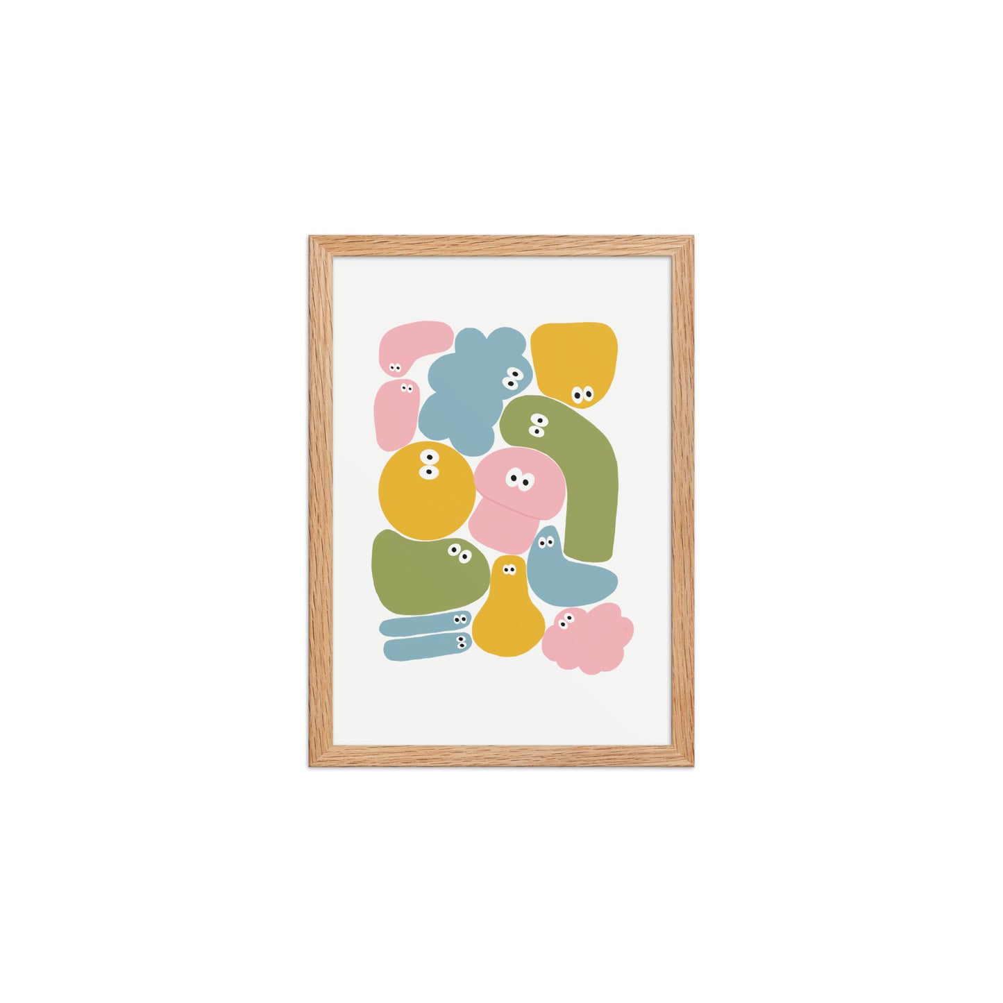 Póster infantil Jojo con marco - edición limitada, diseño colorido y divertido ideal para habitaciones infantiles.