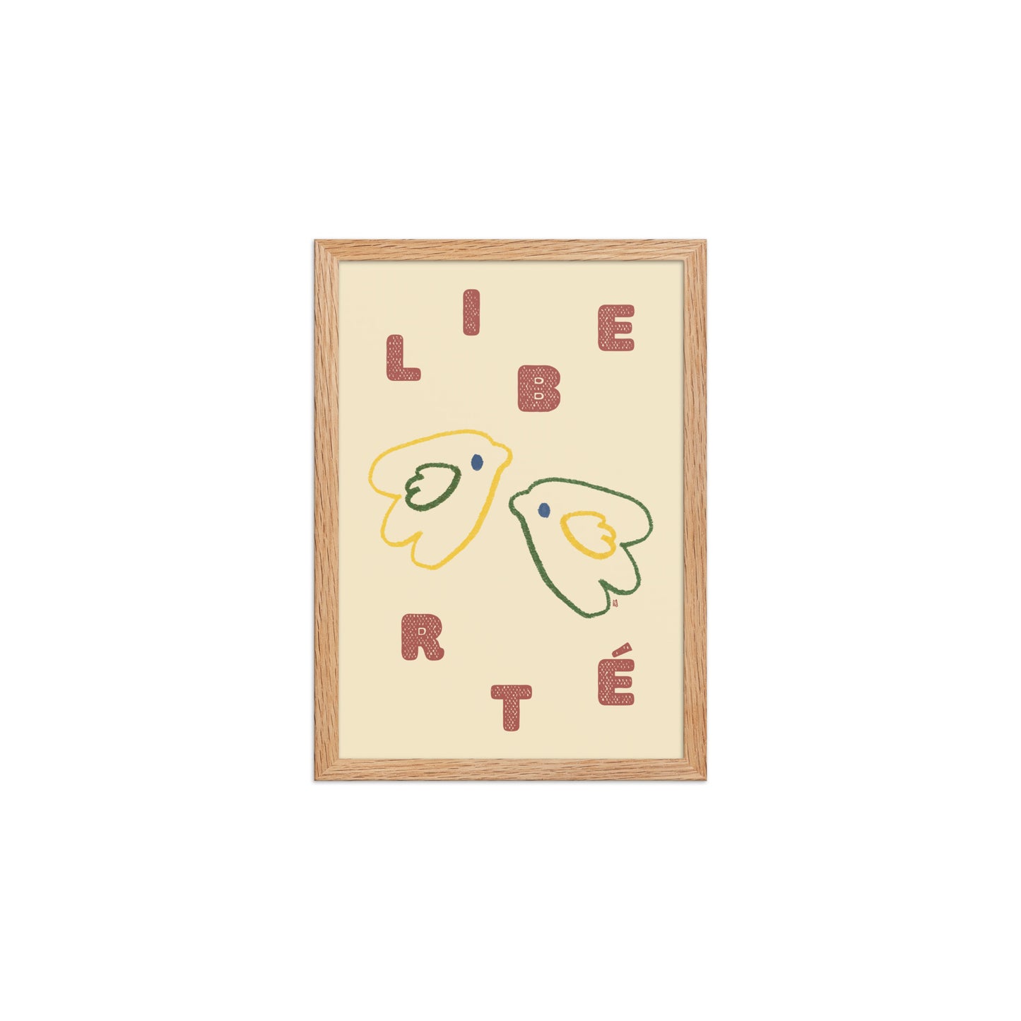 alt=Poster Liberté encadré