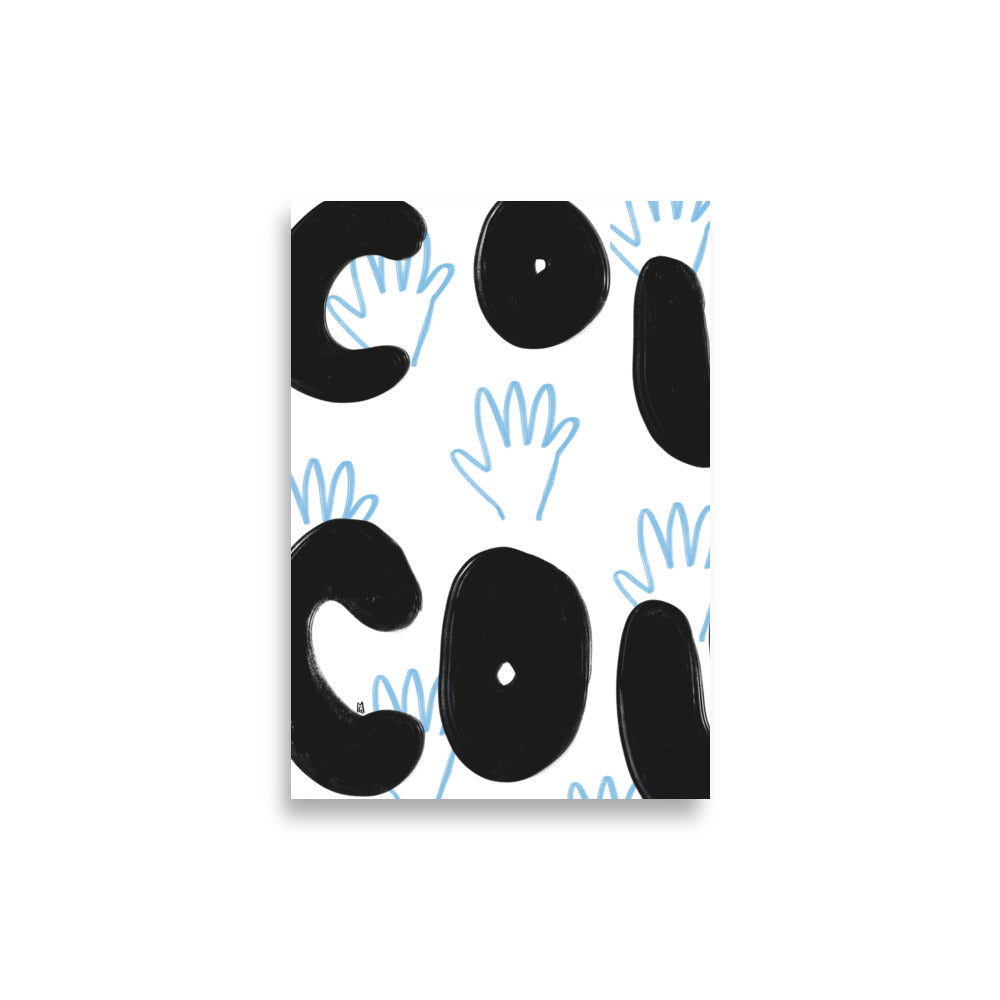 alt="Póster infantil Coucou en papel mate grueso – decoración divertida y original para habitación de niños"