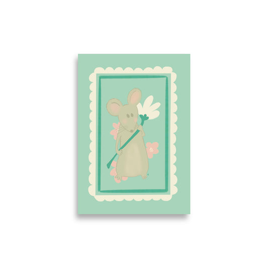 alt= Póster Mi ratoncito - Kago Studio