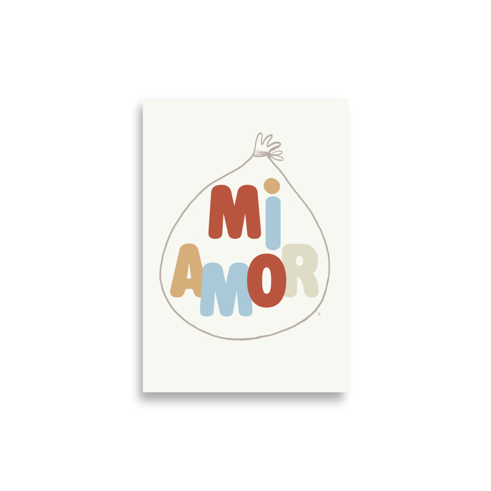 Lámina infantil mi amor