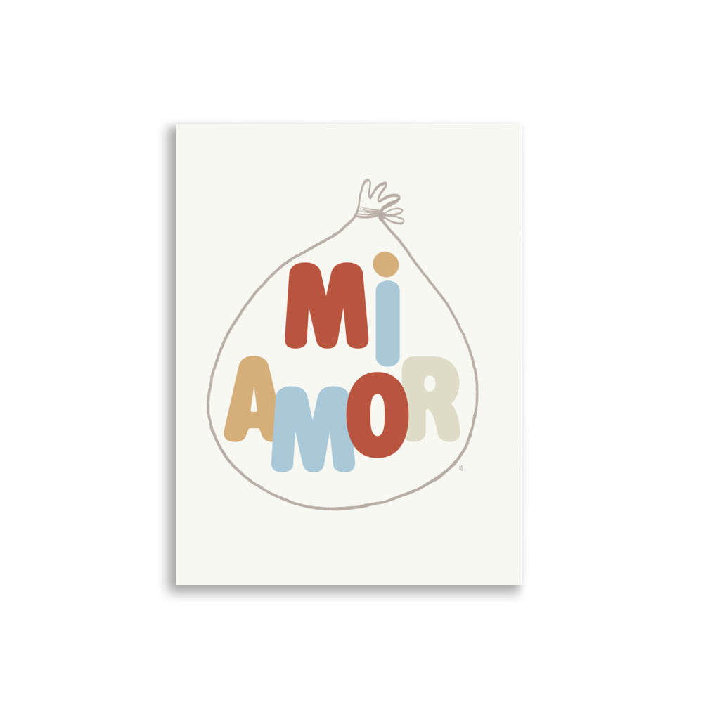 Lámina infantil mi amor