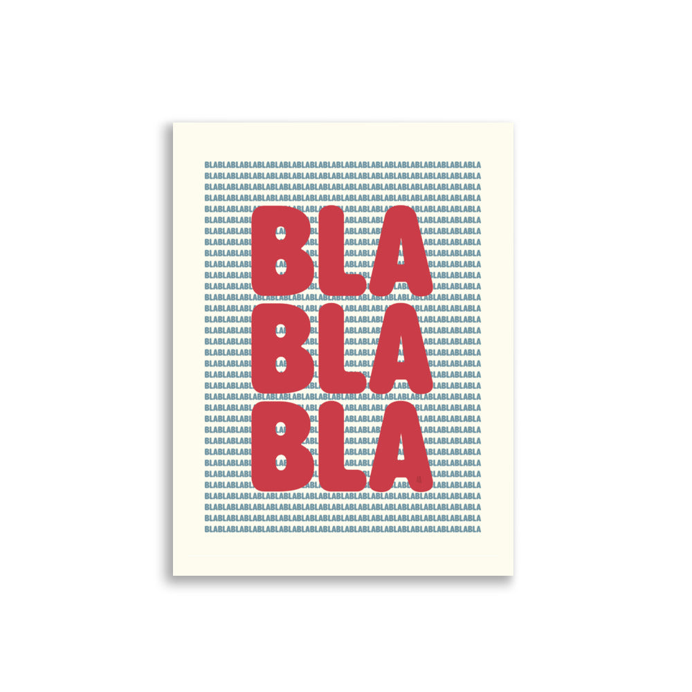Lámina infantil Blablabla