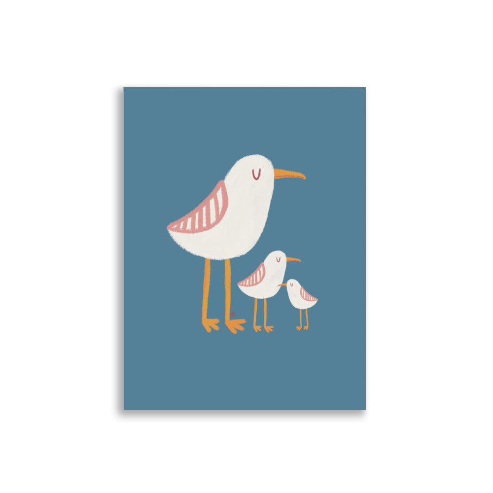 Affiche pour enfant Mouettes