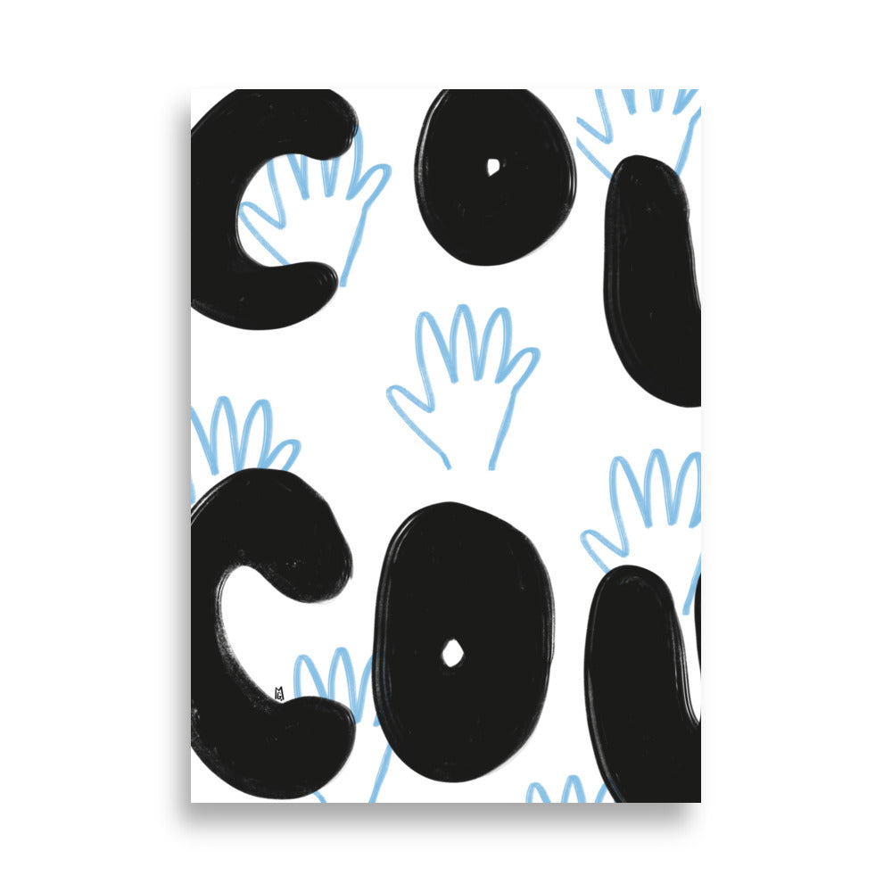 alt="Póster infantil Coucou en papel mate grueso – decoración divertida y original para habitación de niños"