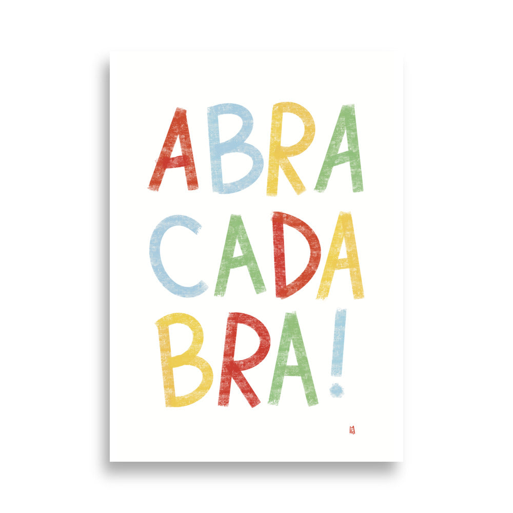 alt= Póster infatil Abracadabra - Kago Studio