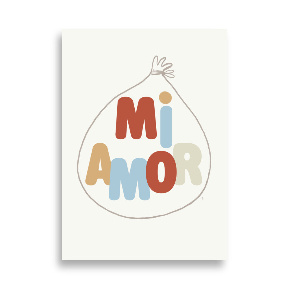 Lámina infantil mi amor