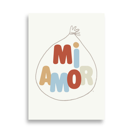 Lámina infantil mi amor