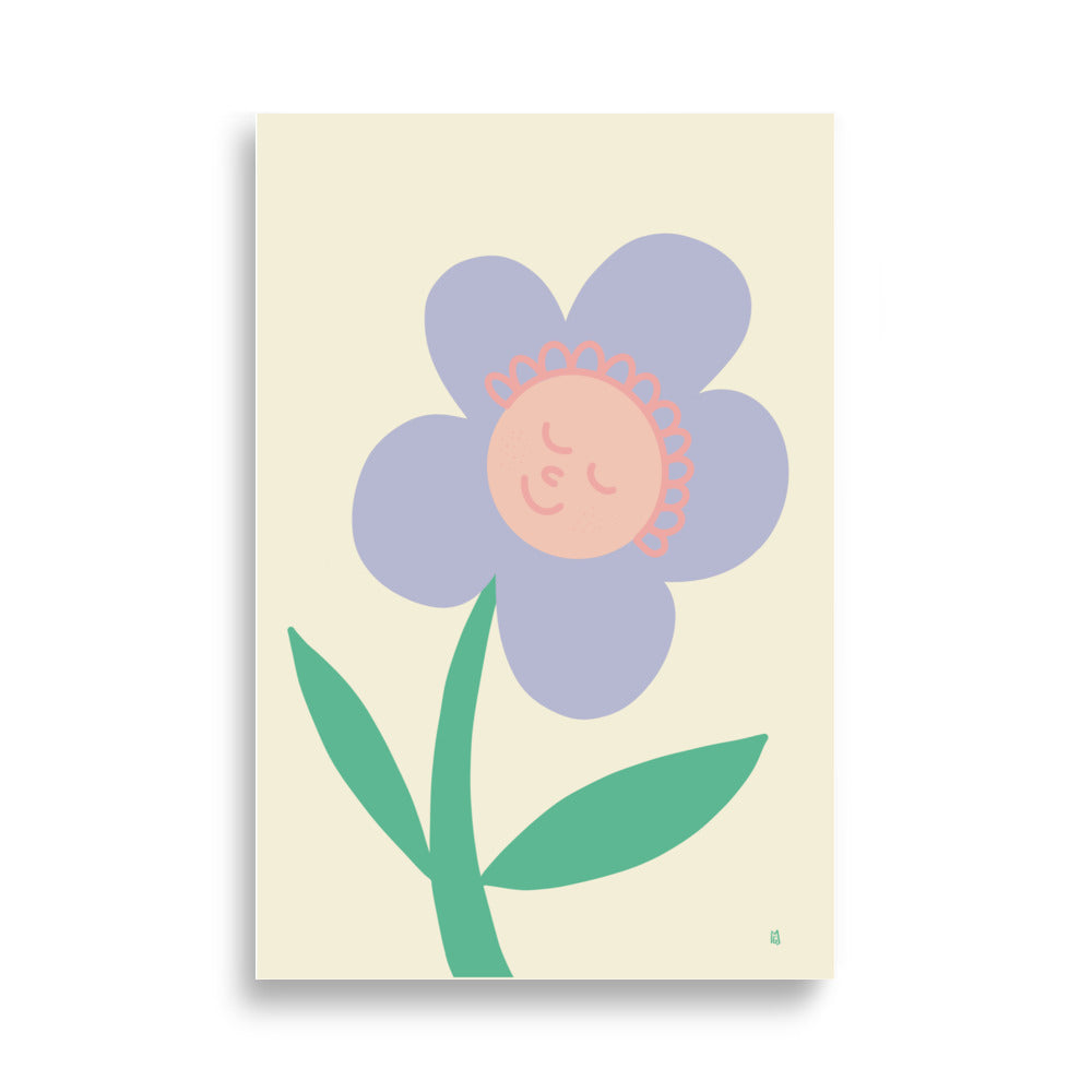 alt="Póster infantil Primavera en papel mate grueso – decoración divertida y original para habitación de niños"