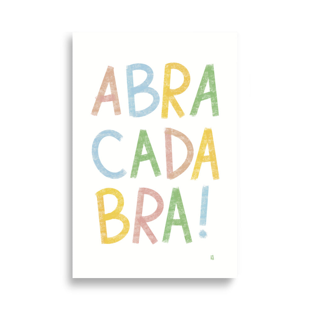 alt= Póster infatil Abracadabra - Kago Studio