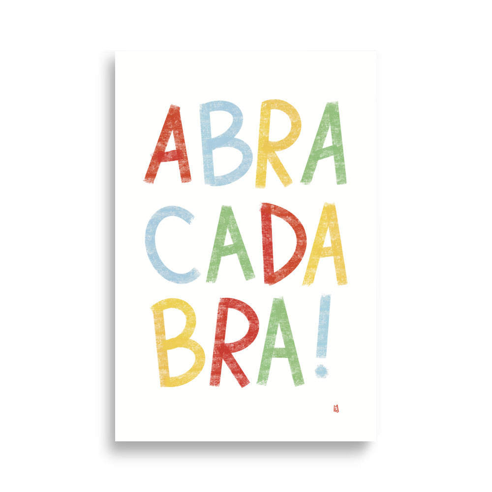 alt= Póster infatil Abracadabra - Kago Studio