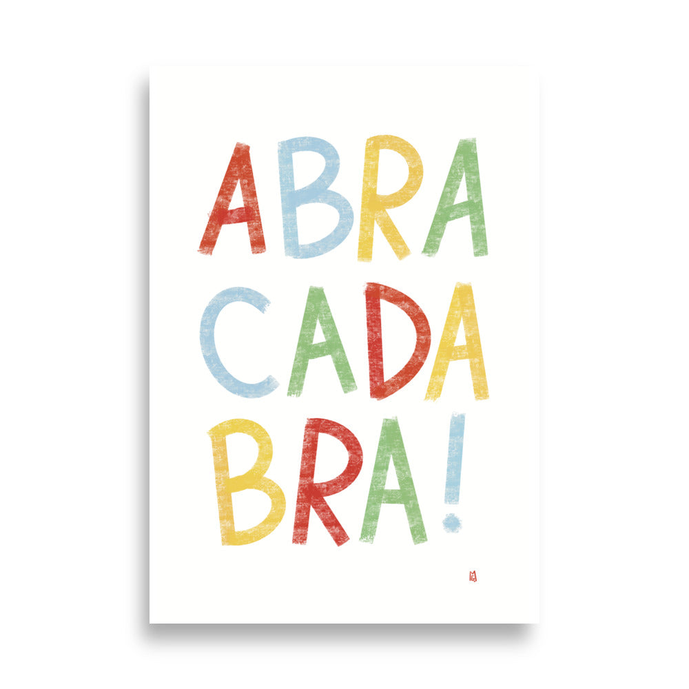 alt= Póster infatil Abracadabra - Kago Studio
