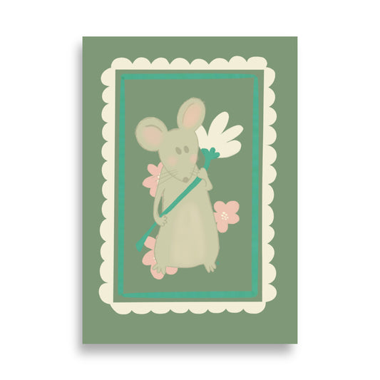 Alt= Póster Mi ratoncito - Kago Studio