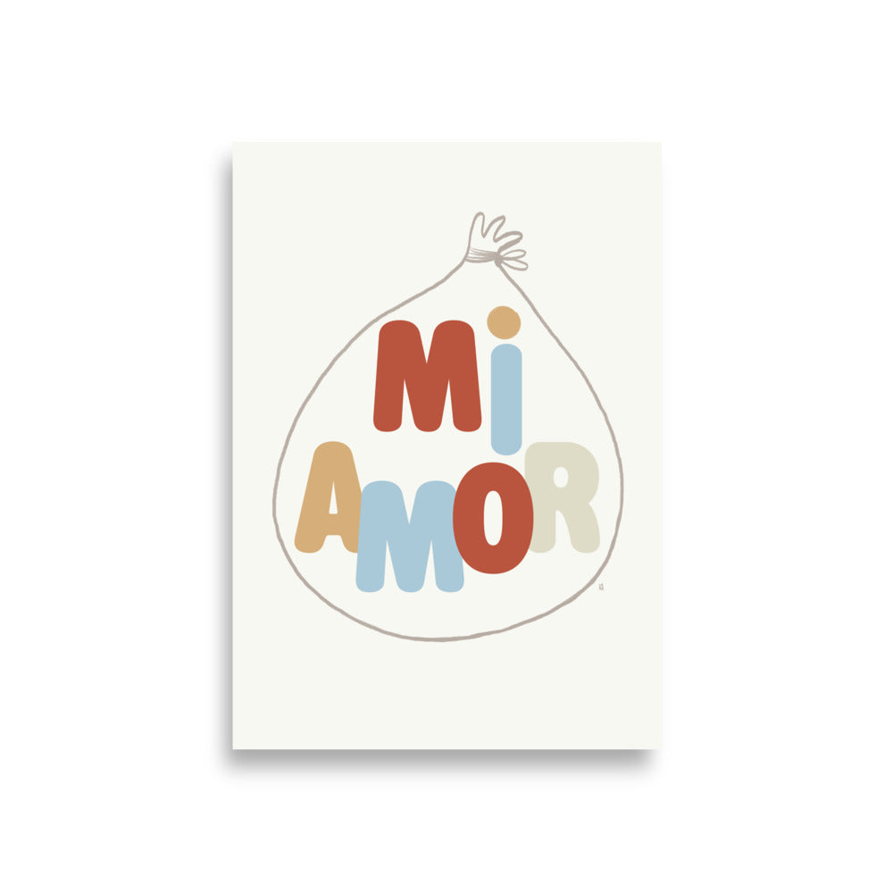 Lámina infantil mi amor