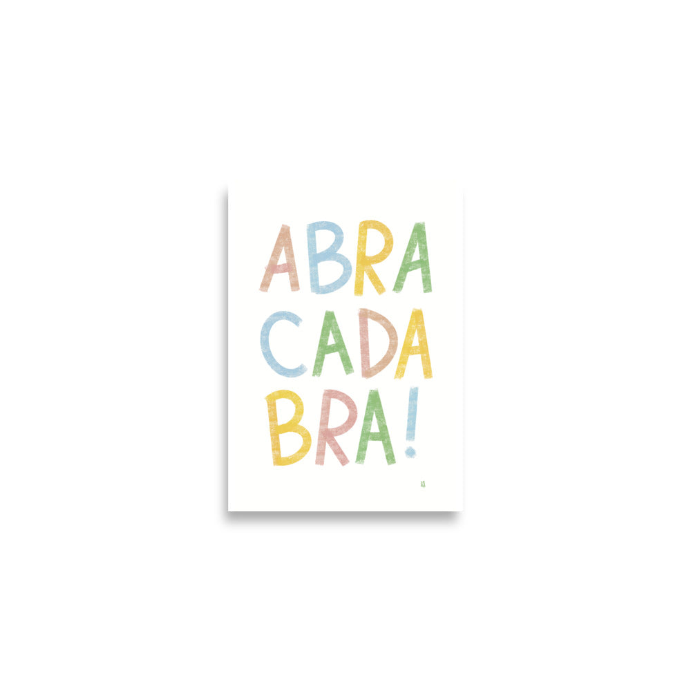alt= Póster infatil Abracadabra - Kago Studio