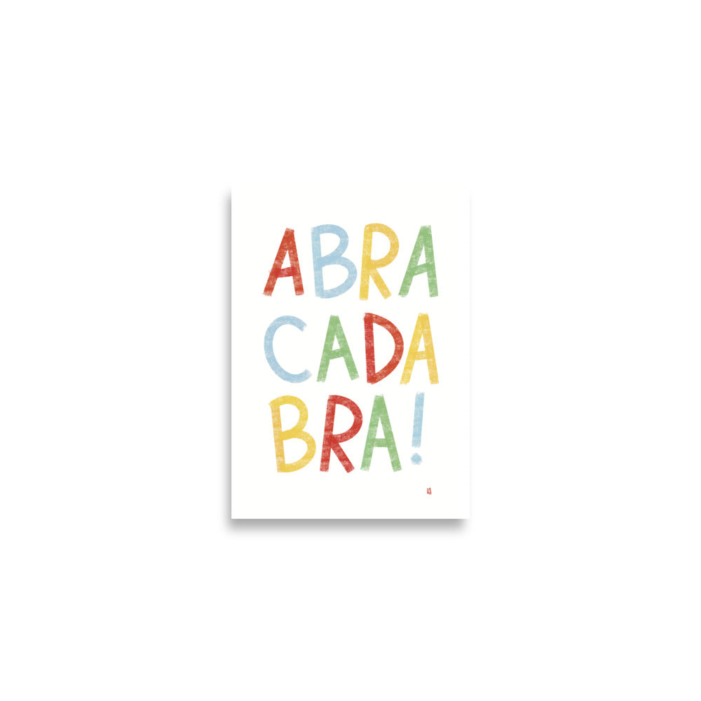 alt= Póster infatil Abracadabra - Kago Studio