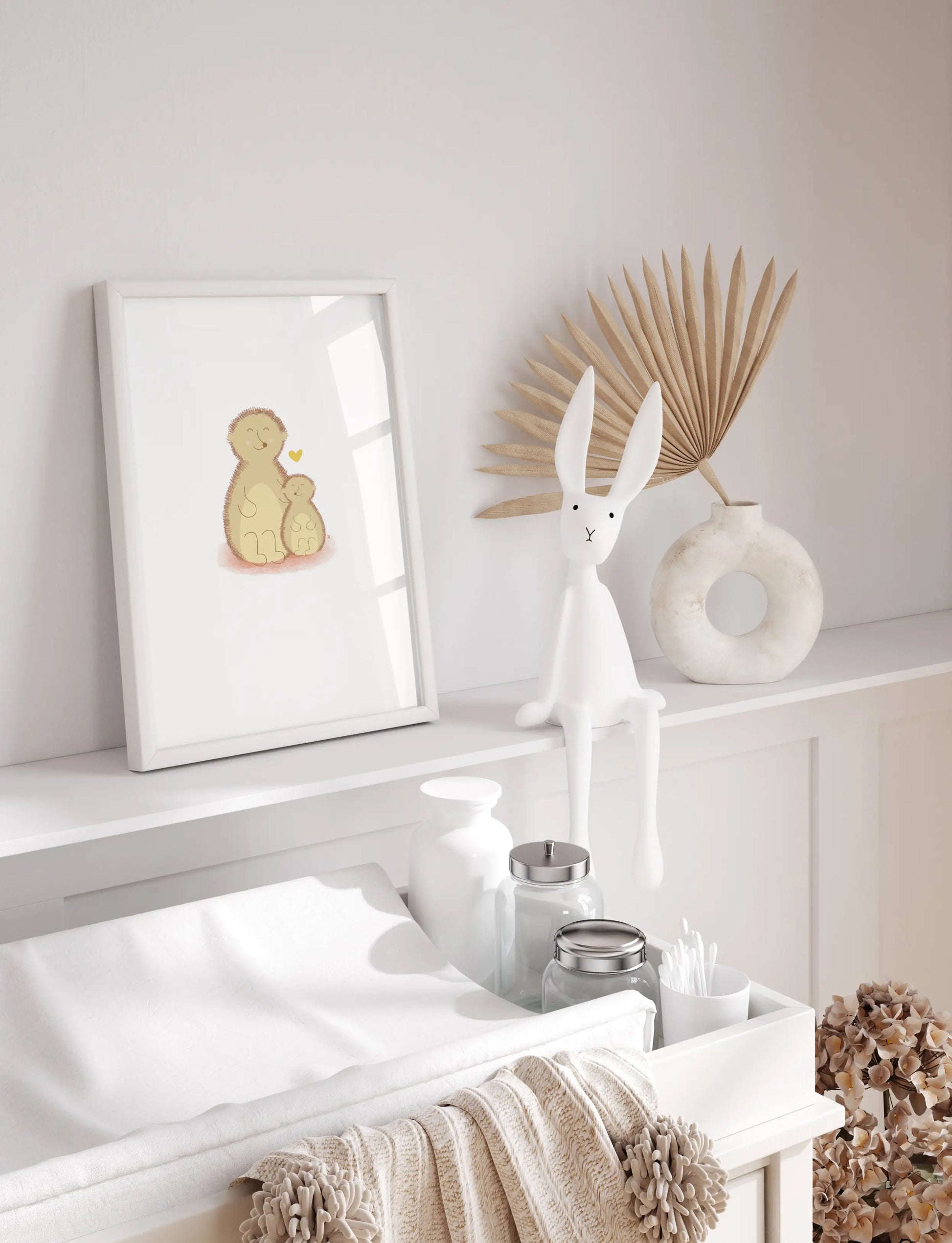 Póster decorativo “Mamá y peque” – Lámina para habitación infantil - Kago Studio