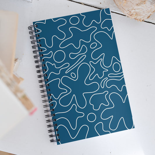 alt="Libreta Bubble Gum – cuaderno creativo de anillas con diseño floral, 100 páginas punteadas para embarazo, recetas o journaling"